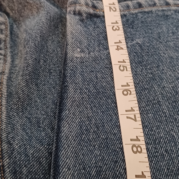 WRANGLER AUTHENTIC Blue Jeans Size 38X32 (actual 36x30) dark - Picture 5 of 7